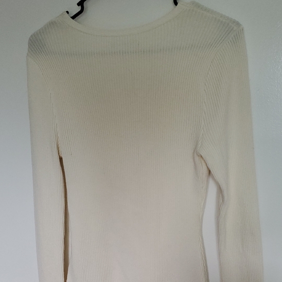 Abercrombie & Fitch Cream Ribbed Bodysuit - Picture 6 of 10